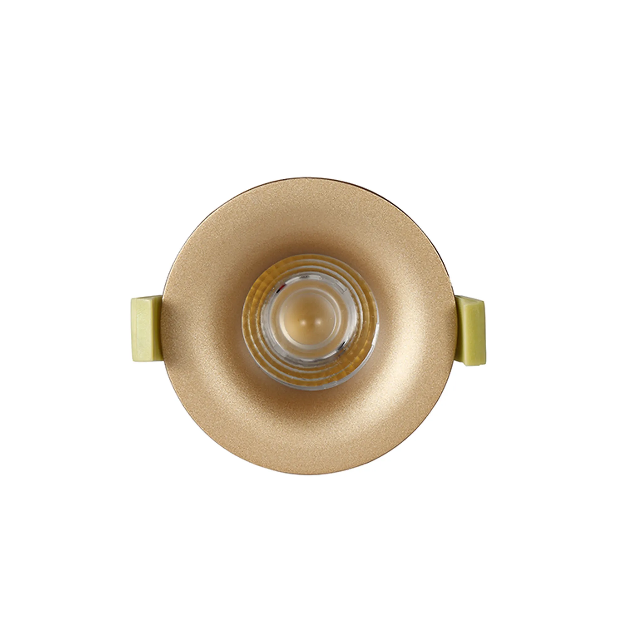 Bruve 12 Tridonic powered 12W 3000K 1200lm 36° LED Engine,300mA , CRI>90 LED Engine Champagne Gold Fixed Round Recessed Downlight, Inner Glass cover, IP65 DM202497  Dlux Bruve 12 IP65